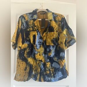 NWT Size 8 nasty gal co-ord button up top